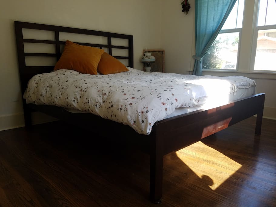 Sunny room with super comfy California King