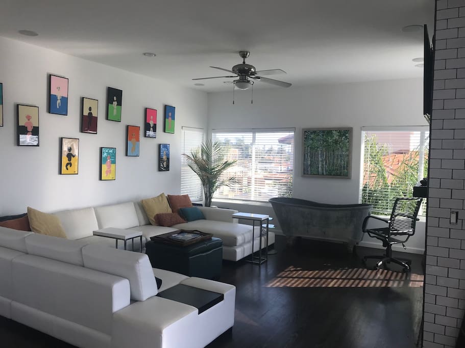 living room with sofa