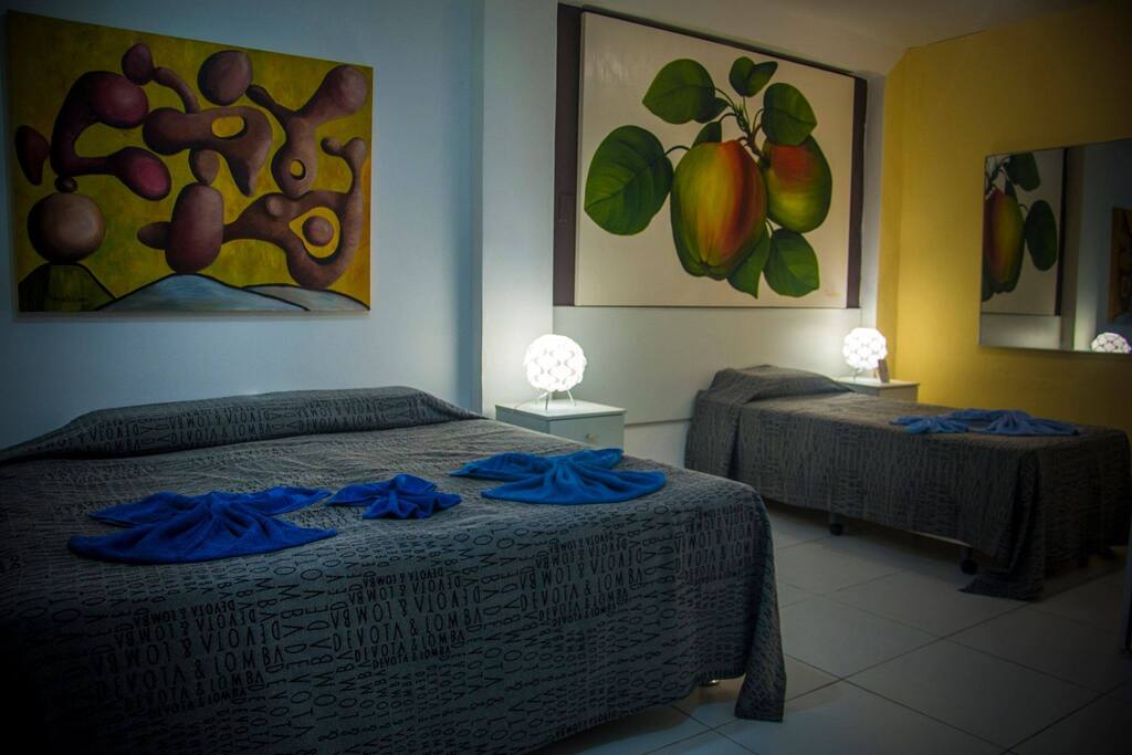 Visao Geral da Suite para 4 pessoas