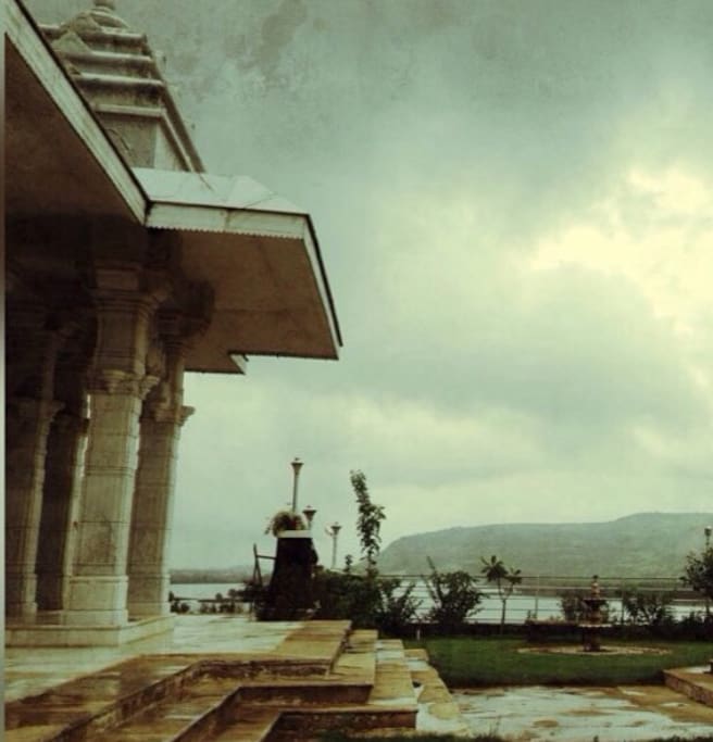 Mandir and the view