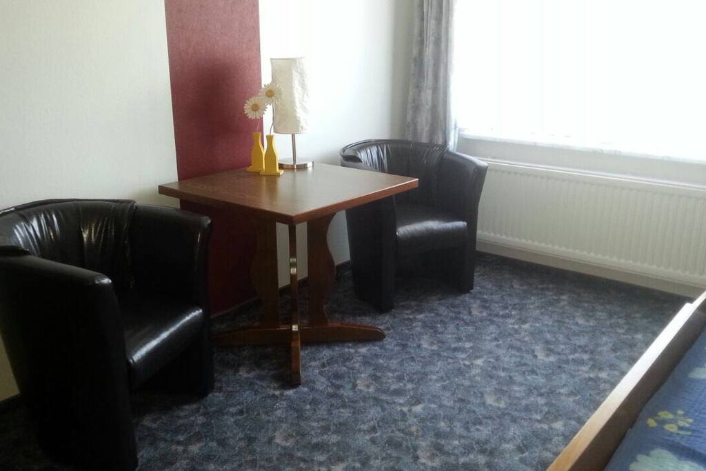 Sitzecke im Hauptschlafzimmer