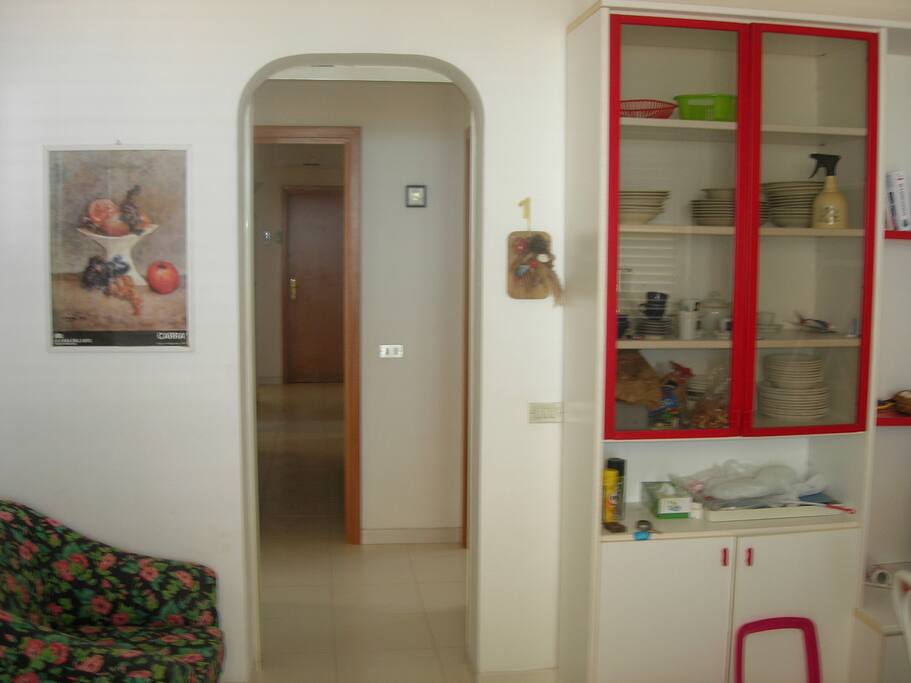 Particolare soggiorno ingresso interno casa