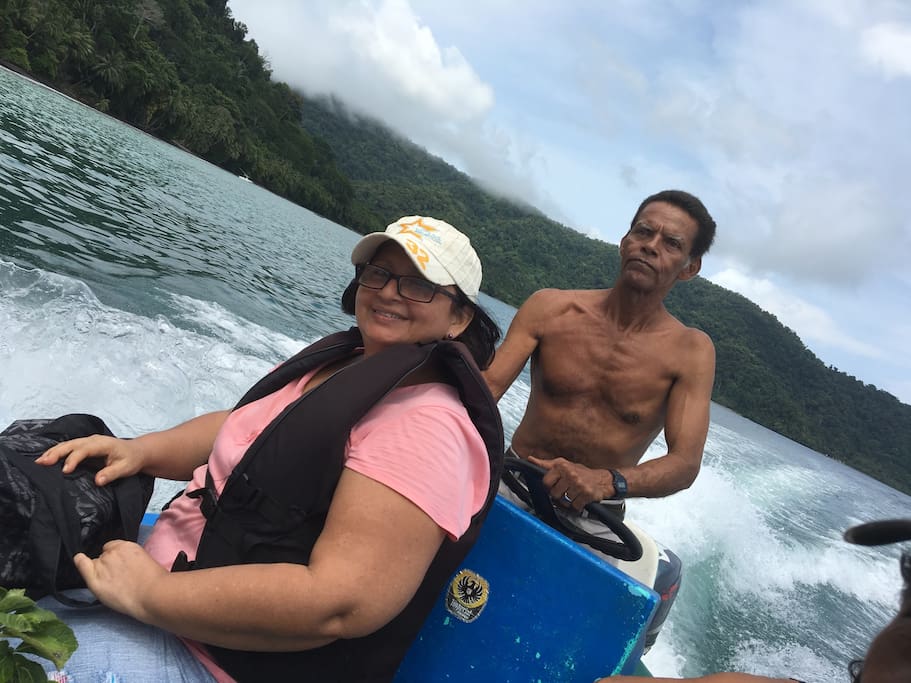 Travelers must be tranported on boat from the pier in Golfito up to the property by our experienced driver.