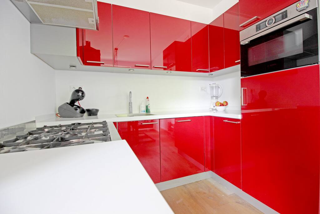 The modern kitchen has everything you need