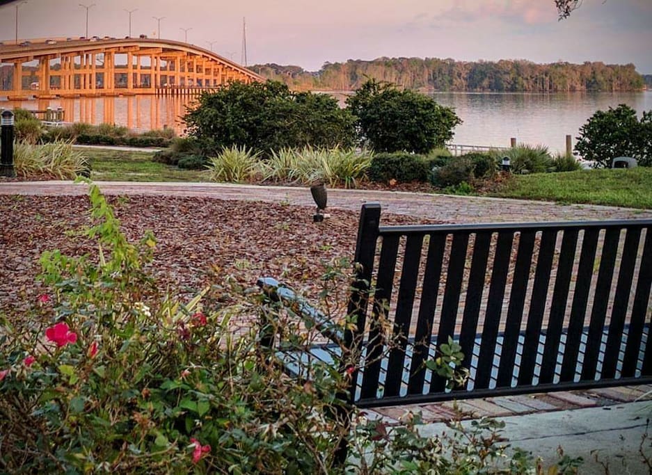 Local river front park on the St. Johns River