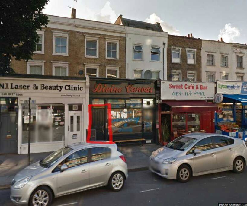 There are shops downstairs to buy food