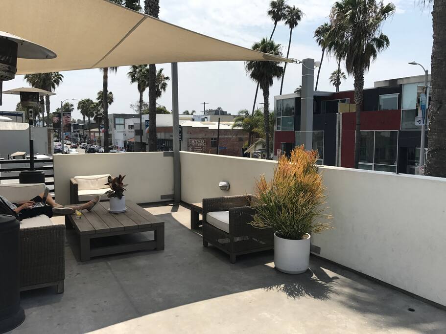front patio space, great for lounging