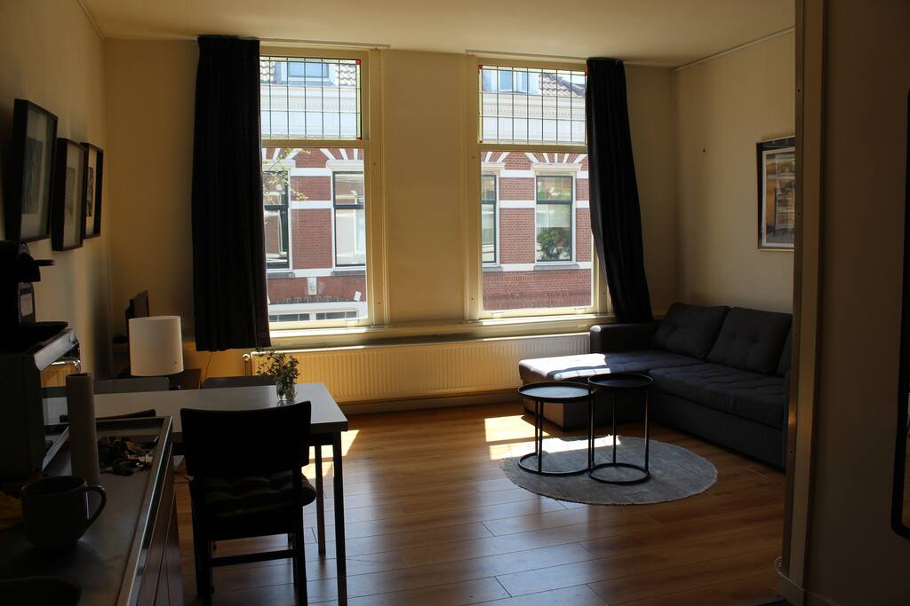 Living room with comfortable sofa