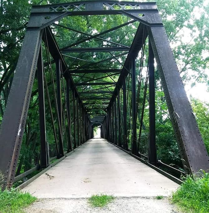 Harvey Bridge, Circa 1878; 1/2 mile from house