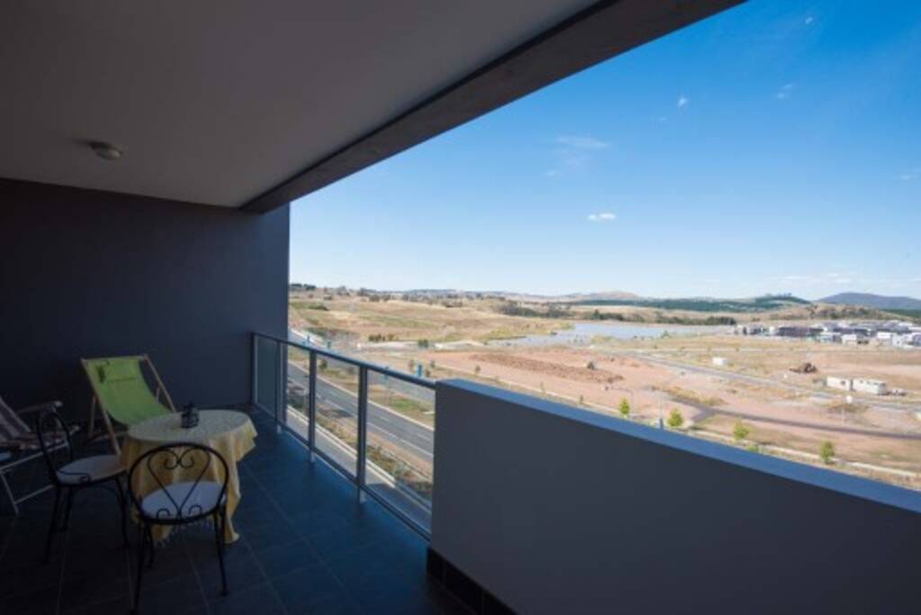 Balcony view to the North - the landscape is constantly evolving in this new area and yet the Australian bush scenery remains beautiful.