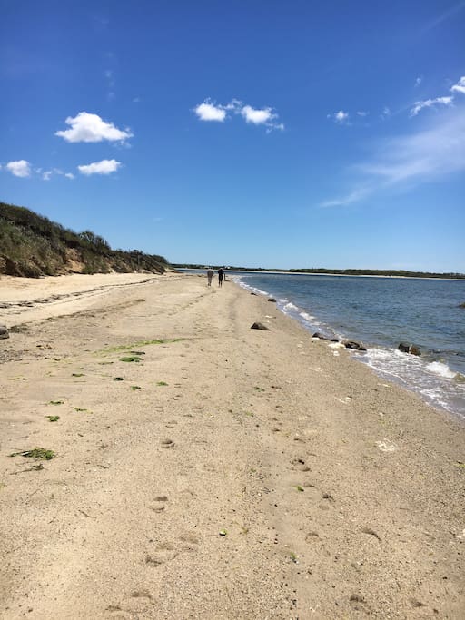 The beach at Pocomo is just a short walk away