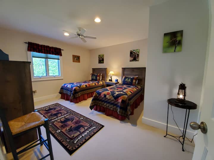 All of the rooms are decorated in Maine decor featuring photography by Pamela Wells.