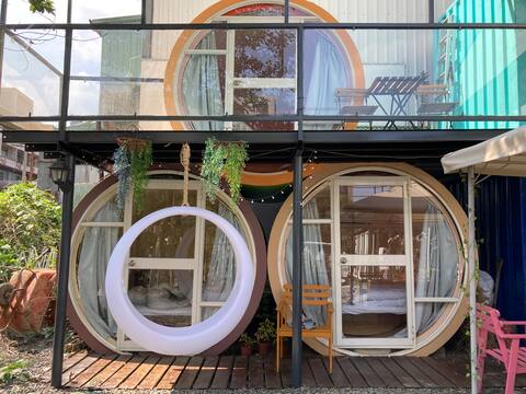 Nearby Sun Moon Lake/Jiuju/Baozhuang Preferred/Yakiniku/Fish Pond Downtown/Private Space Double Room/Fake Camping
