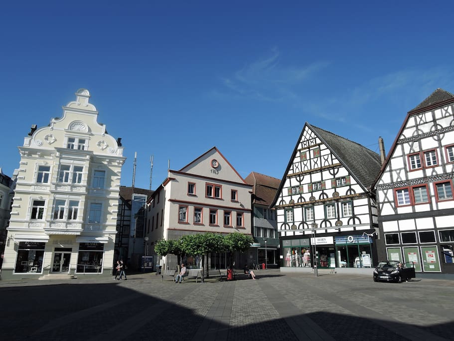 Marktplatz von Unna in direkter Nachbarschaft