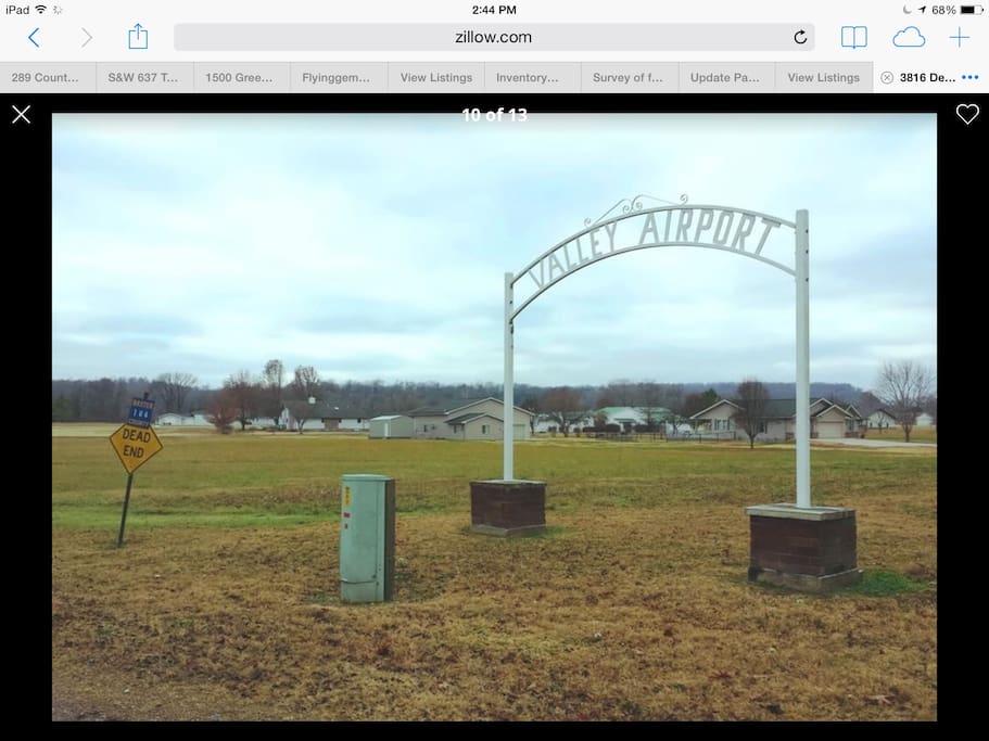 THE VALLEY AIRPORT. COTTER, ARKANSAS