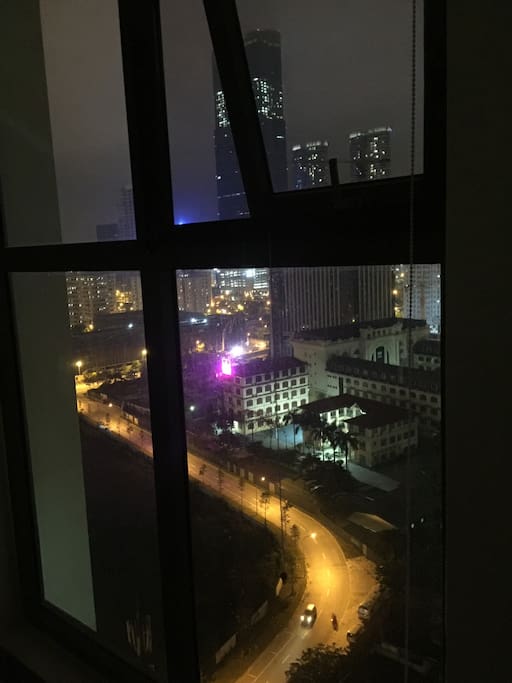 Night view in the living room