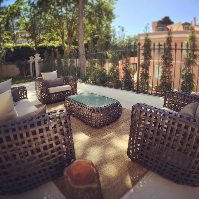 Private outdoor lounge