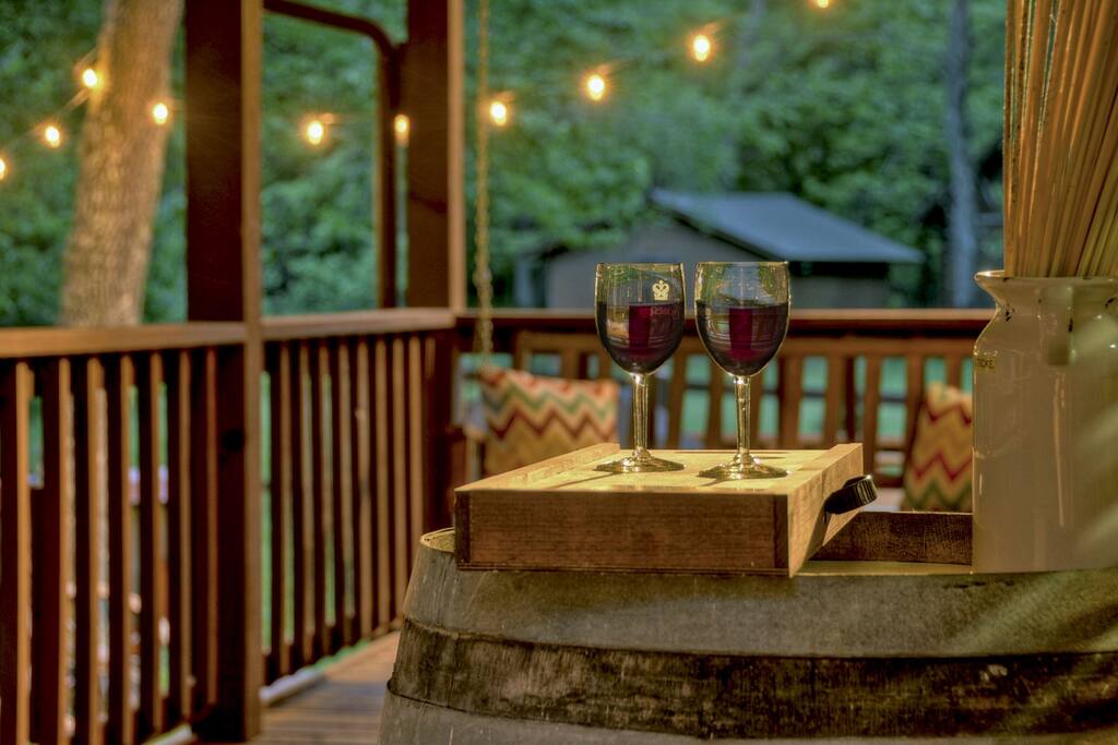 Enjoy the cool night air at Free at Last