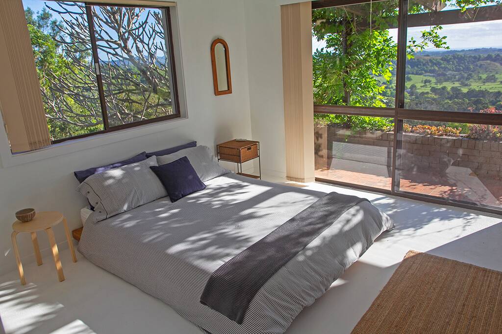 Lay in bed and check the views of the lighthouse and hinterland