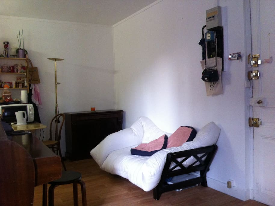 futon 1 place, piano