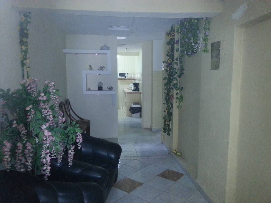 entrada para la habitacion