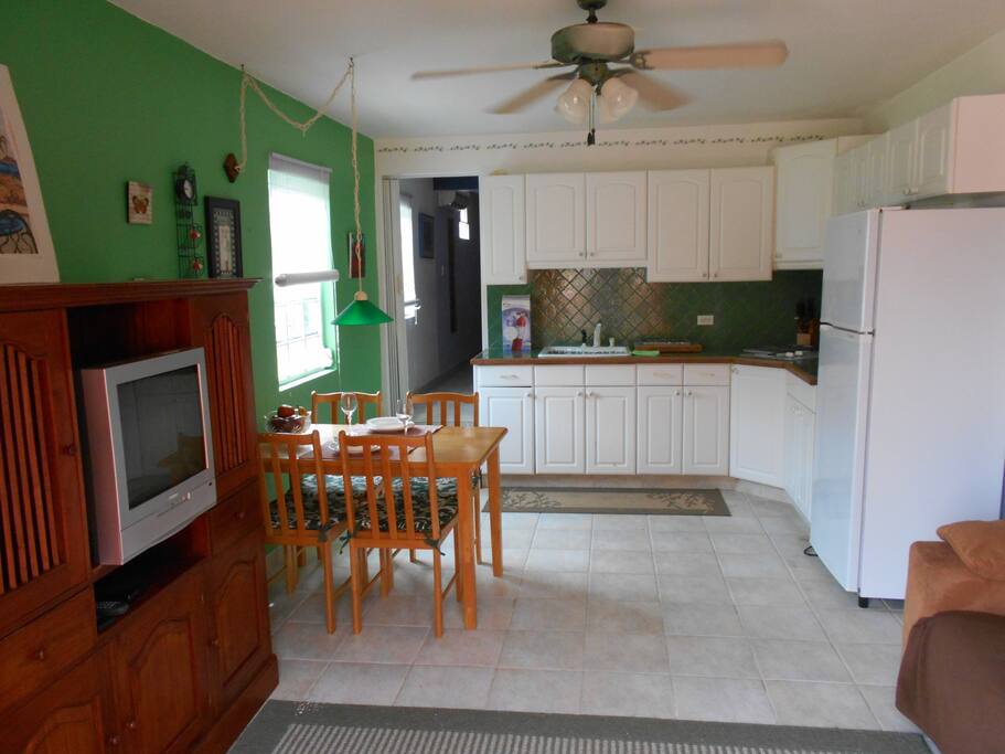 View of kitchen from the living room