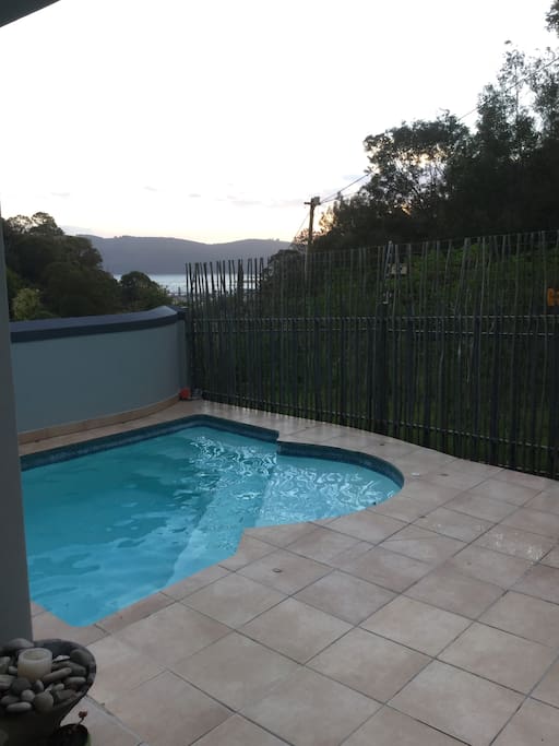 Beautiful view from the apartment over the Knysna Lagoon
