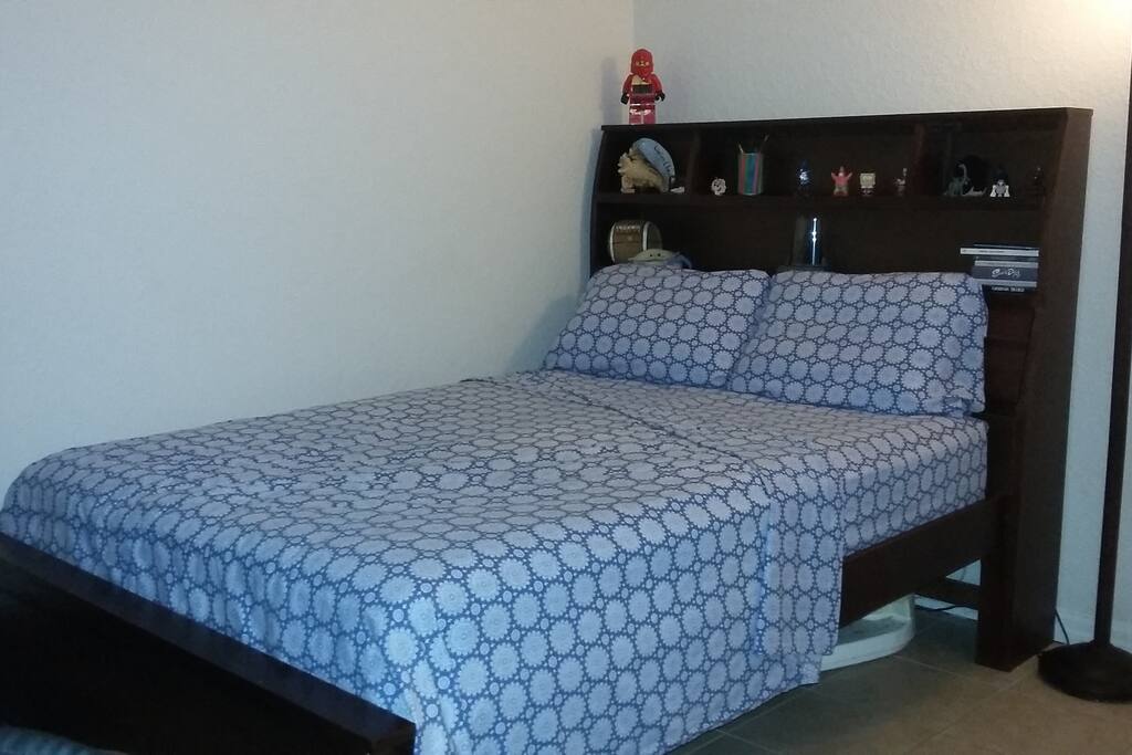Your room... A Full Size Bed.