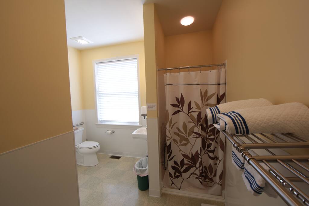 Private bathroom with shower