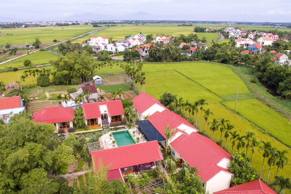Group layout of villas