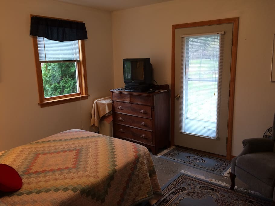 Bedroom with private entrance