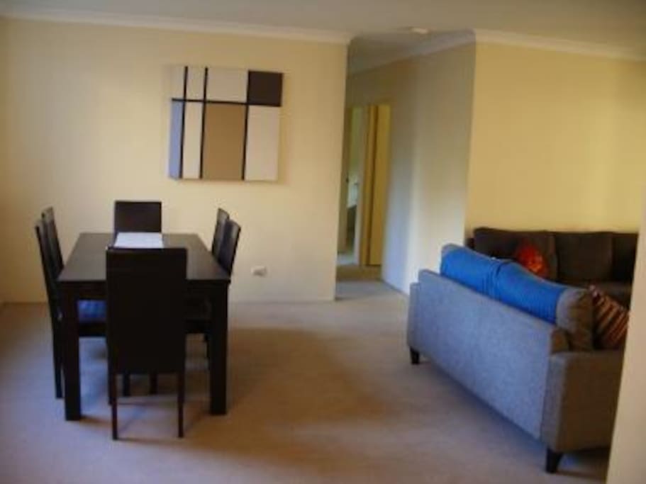 The living/dining room