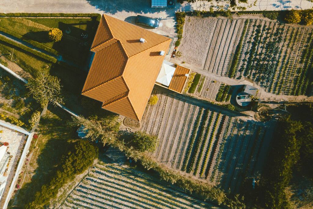 4elements retreat house and farm from above