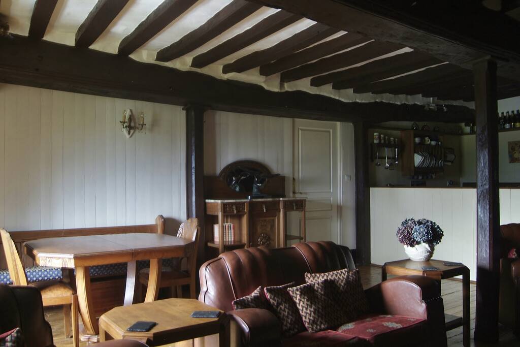 Original Art Deco furniture enhances the historic ambiance.