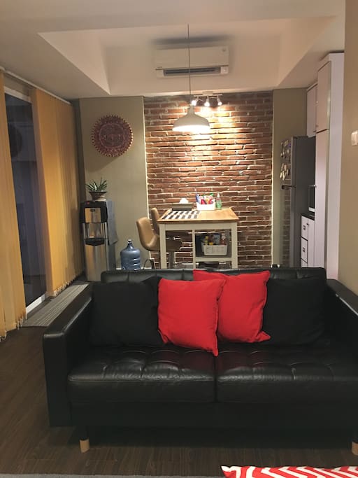 Living room & pantry area
