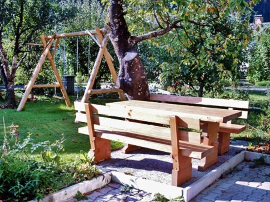 Terrace & swing