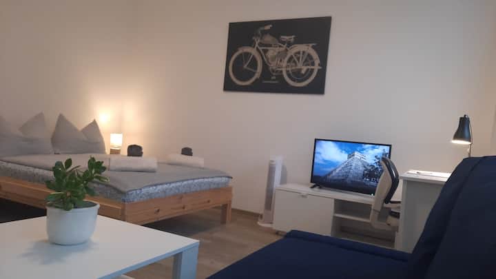 Spacious city apartment with balcony