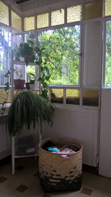 Véranda donnant sur le jardin
