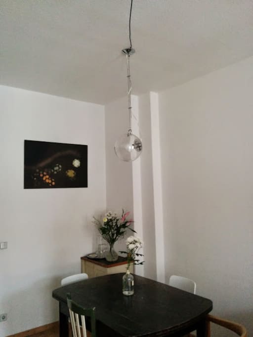 Eating table in the living room