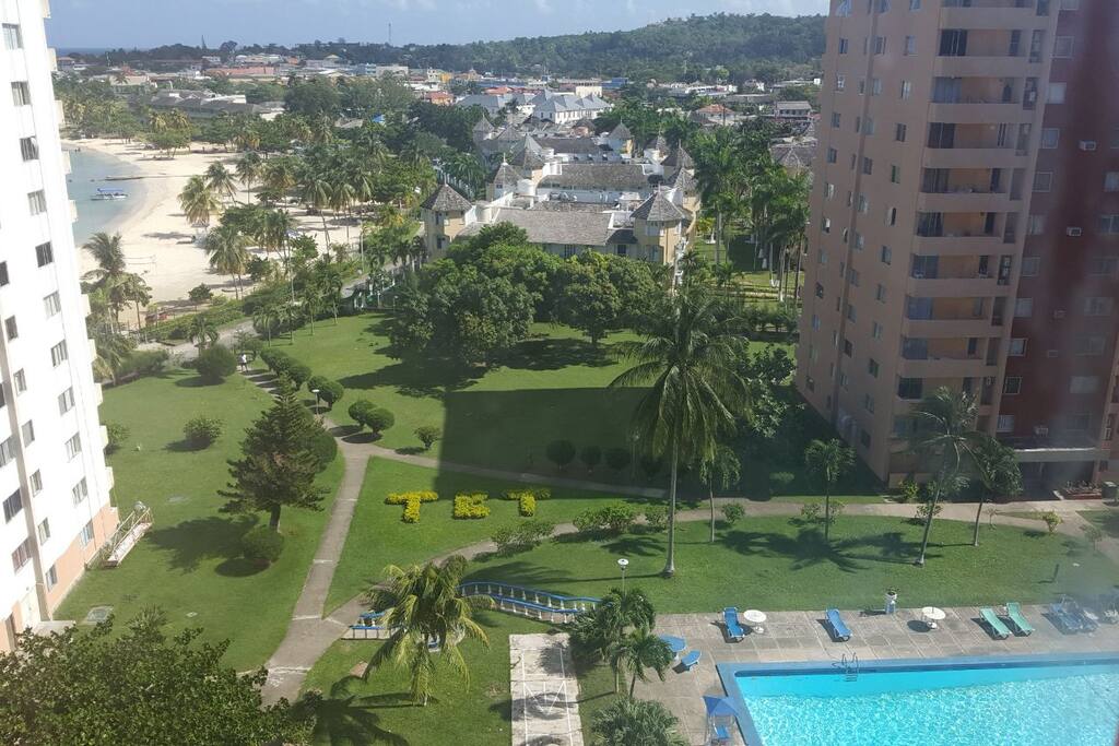 my view of turtle towers and beach