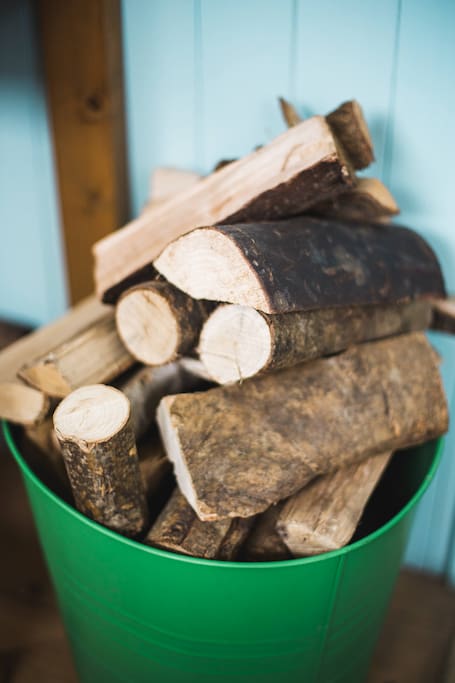 Stocked with dry firewood all year around and hot water bottles for those cold Winter evenings.