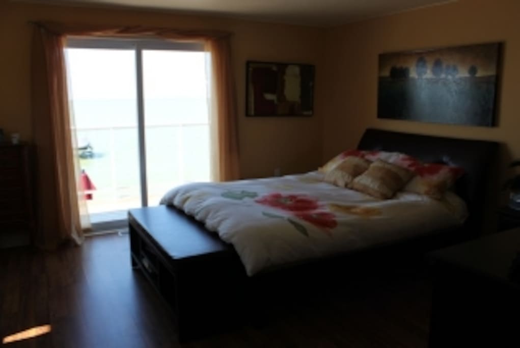 masterbedroom with walk out balcony