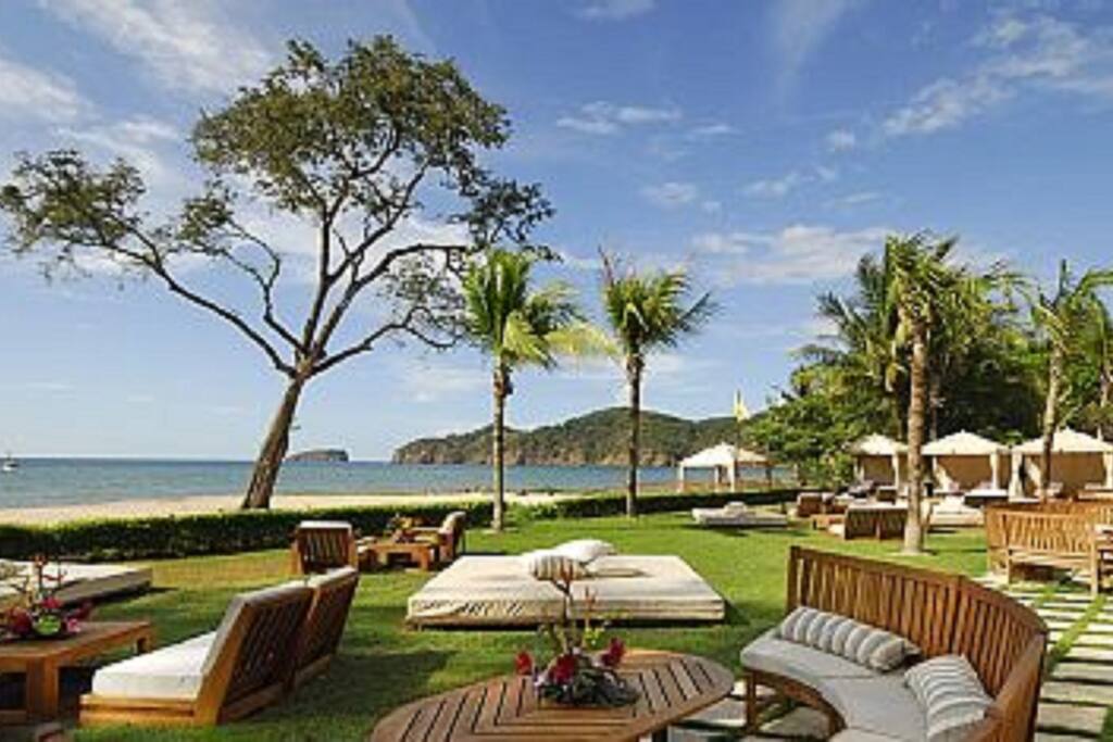 Lawn furniture at the Beach Club