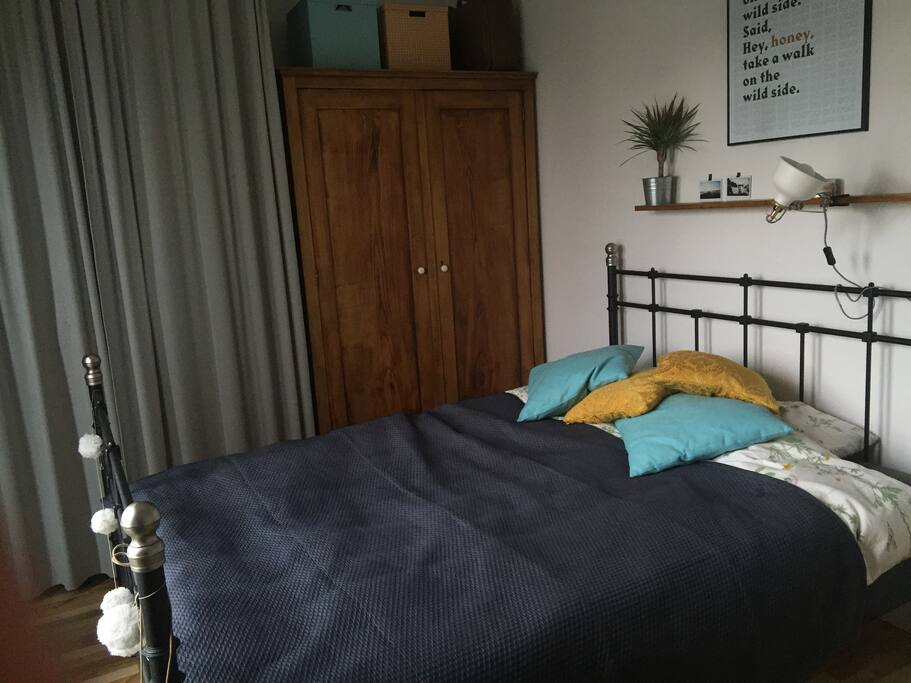 Bedroom for two with big wardrobe