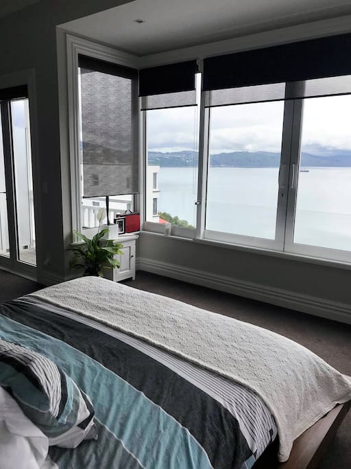 Enjoy the sunrise and sunset right from bed