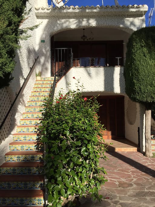 La vivienda y la terraza