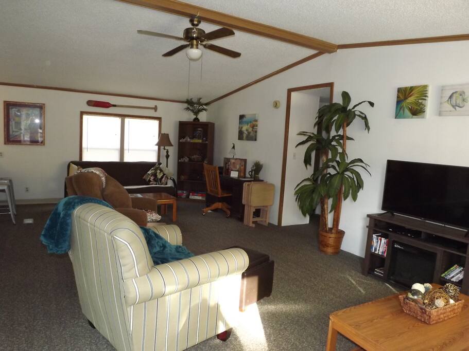 TV with Fireplace Stand