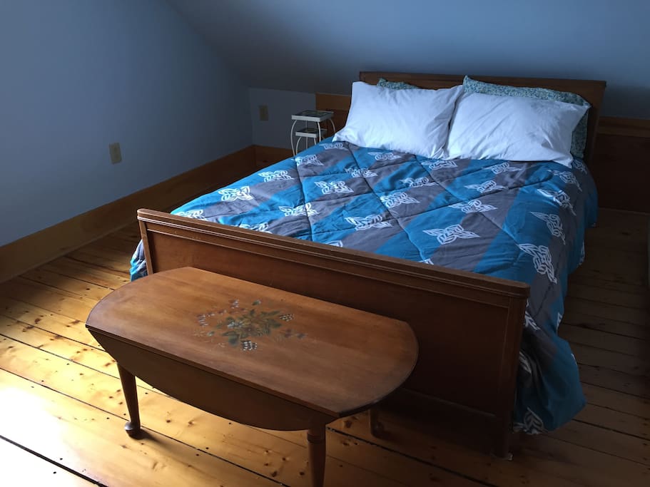 Fabulously comfy platform bed.