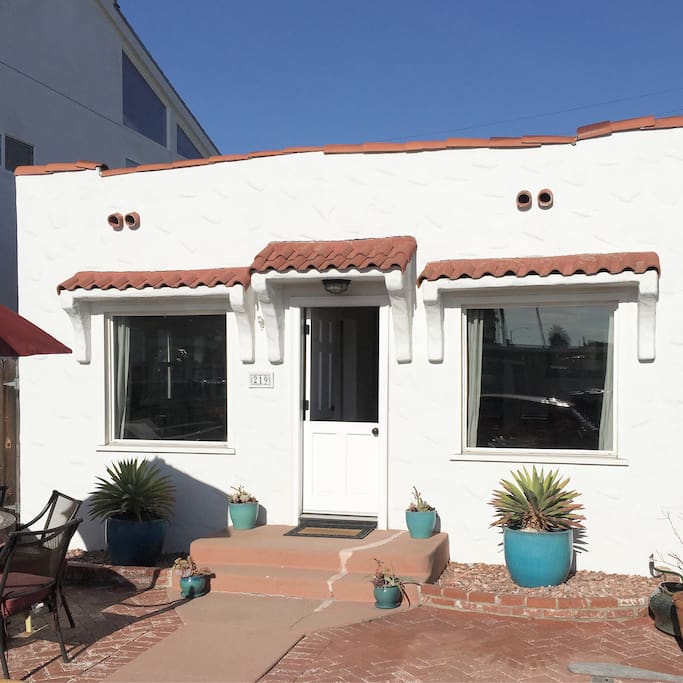 Front entrance and patio