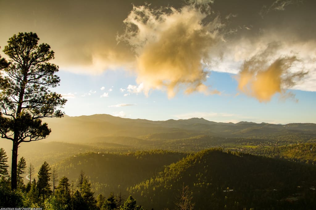 Our view on a cloudy day